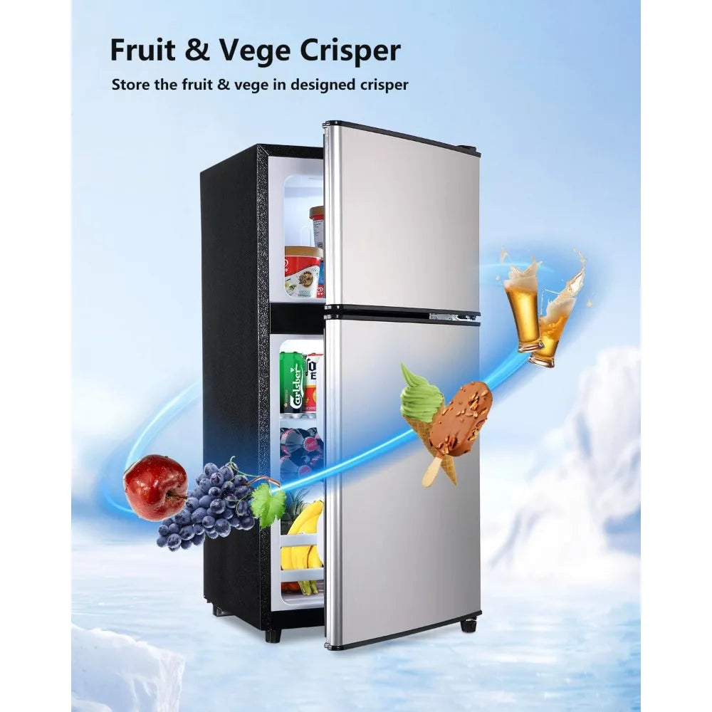 Compact, Small Refrigerator Freezer, Retro Fridge IN USA.