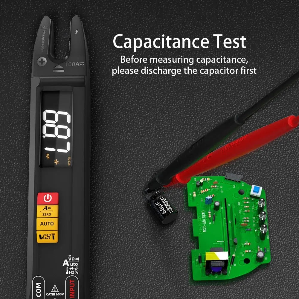 BSIDE Digital Clamp Meter Fork DC AC Professional 100A Ammeter Pliers 