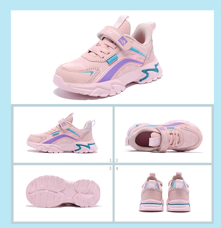 Kids Casual Pink Girls Leather Shoes Fashion in USA