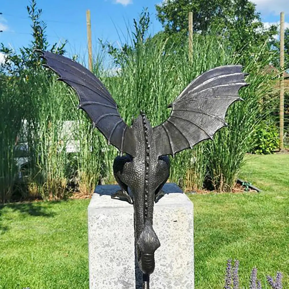 Garden Decoration Garden Dragon Statue Fountain Dragon Ornament Resin 