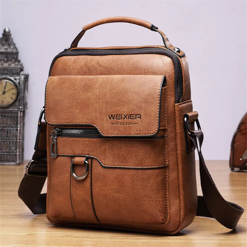 Men's Durable Shoulder Bag High Quality Leather in USA