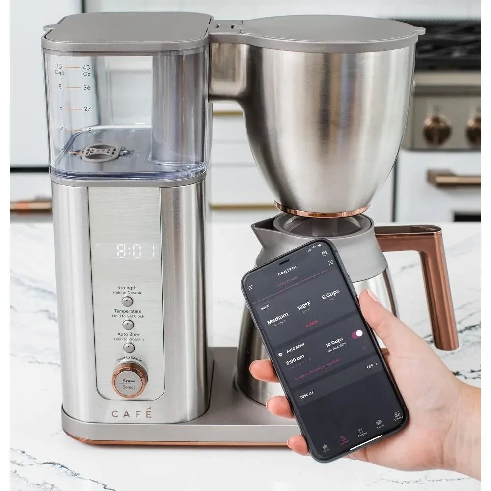 Coffee Maker, WiFi Enabled Voice-to-Brew Technology IN USA.