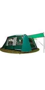 Large tent people family cabin straight wall doors windows net in USA