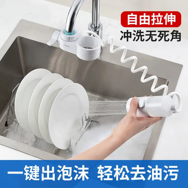 Automatic dishwashing liquid shower artifact brush pan in USA.