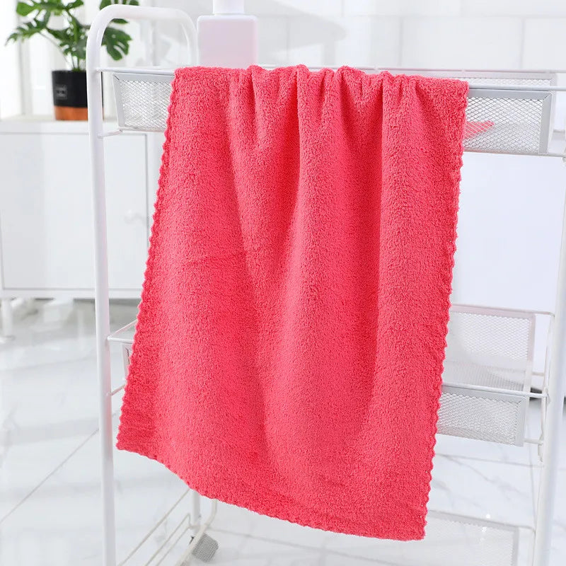 Microfiber Coral Velvet Face Towel Absorbent Cleaning Towel