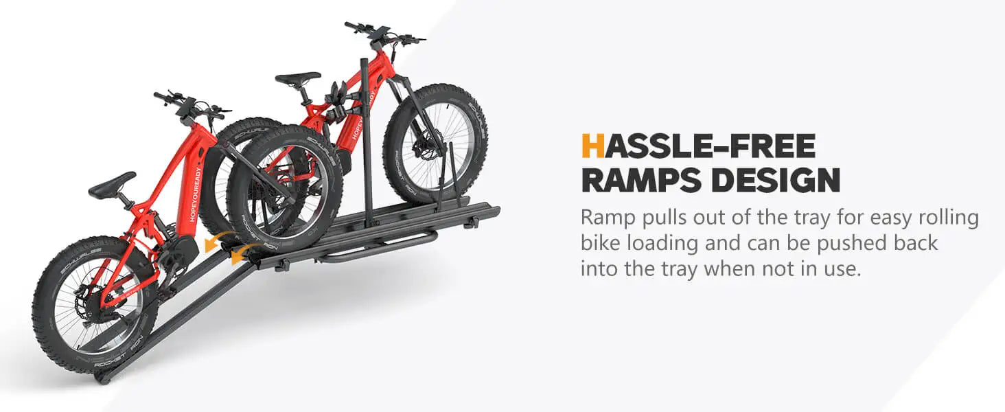 Rack Ramp Hitch Mounted Lockable Bike Racks in USA