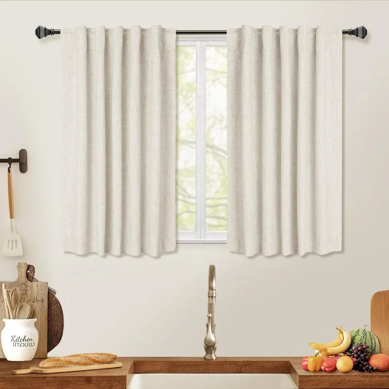 Blackout Shield Linen Blackout Curtains Bedroom in USA