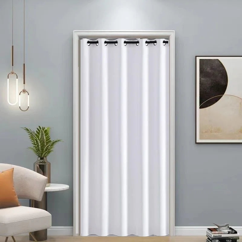 Pure White Blackout Curtain for Doorway Privacy Thermal Insulated in USA