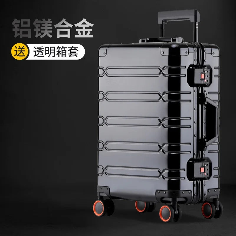 Aluminium Suitcases Wheeled Trolleys Business Trip in USA